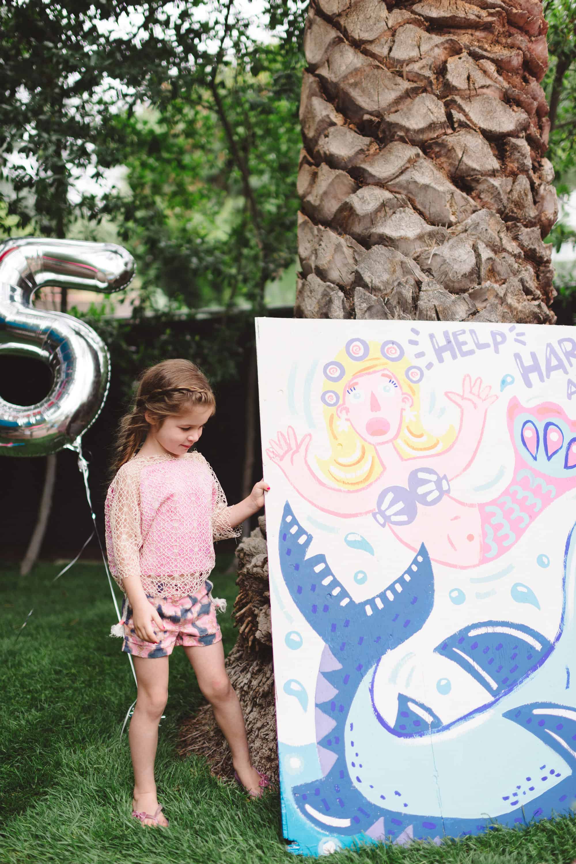 Fins & Tales • Harper turns 5 by Tiffani Thiessen • Photography by Rebecca Sanabria 