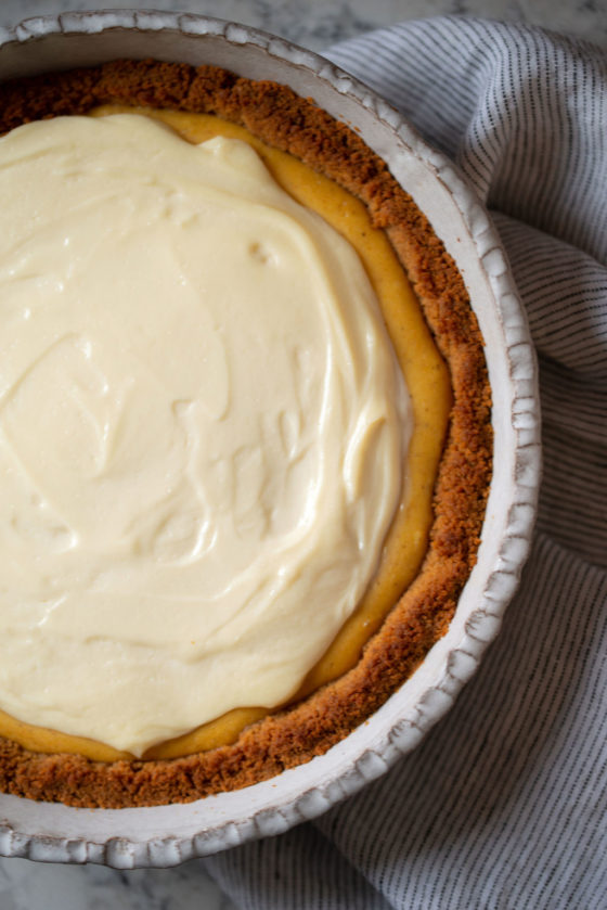 Pumpkin Cream Cheese Pie - Tiffani Thiessen